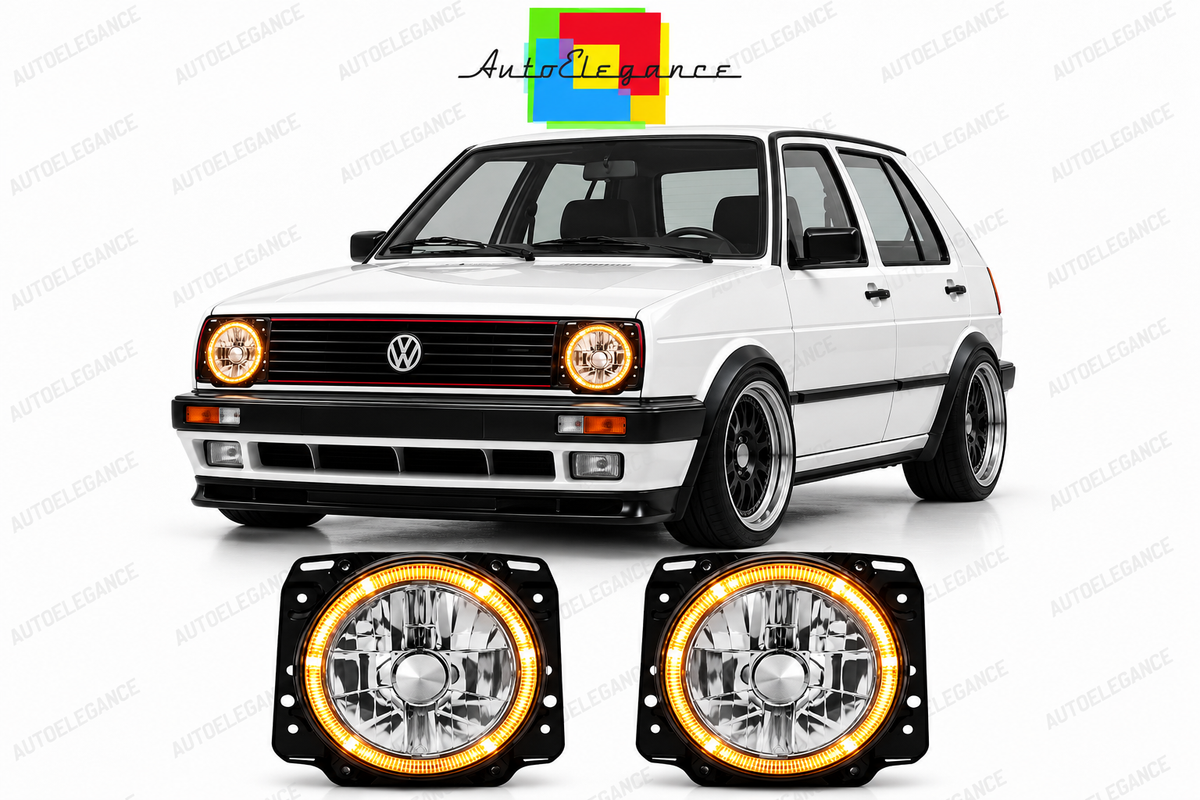 ART.10918 FARI ANTERIORI ADATTO PER VW GOLF II 2 08.83-08.91