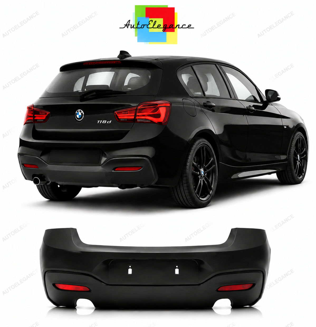 💕PARAURTI POSTERIORE BMW F20 F21 LCI 15-19 LOOK M💕