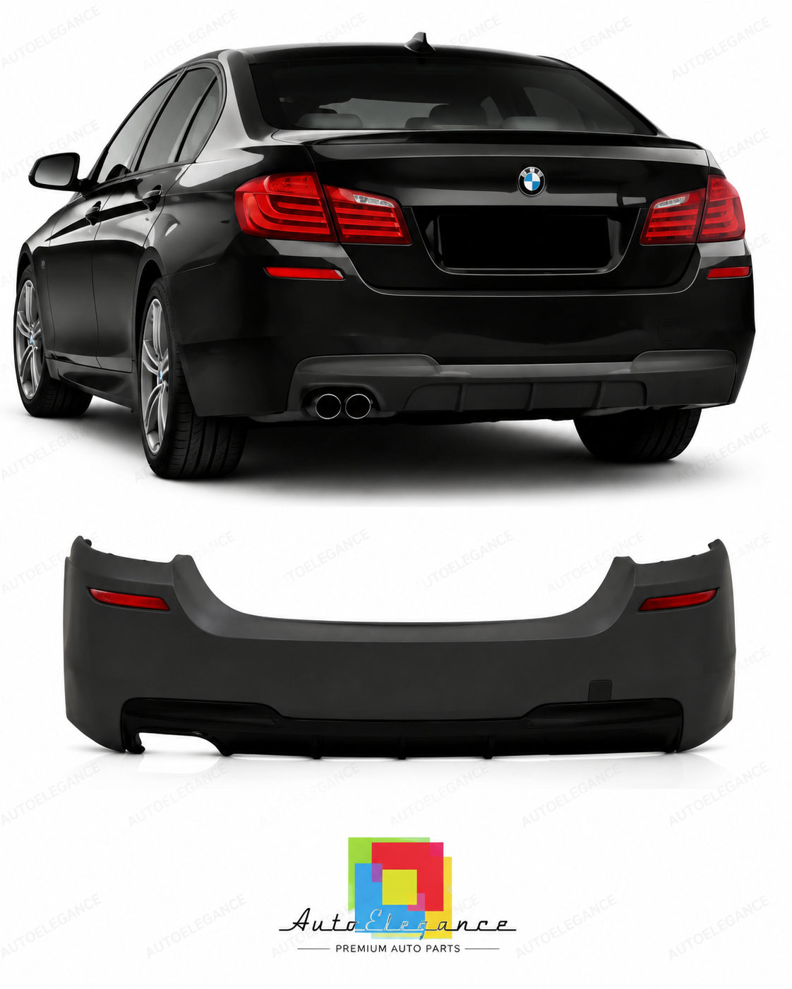 💕PARAURTI POSTERIORE BMW F10 LOOK M PERFORMANCE💕