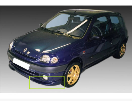 Spoiler anteriore adatto per Renault Clio Mk2 (1998-2006)