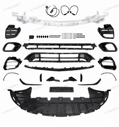 💫PARAURTI ANTERIORE (NERO) PER MERCEDES CLA W118 19-23 SPORTIVA💫
