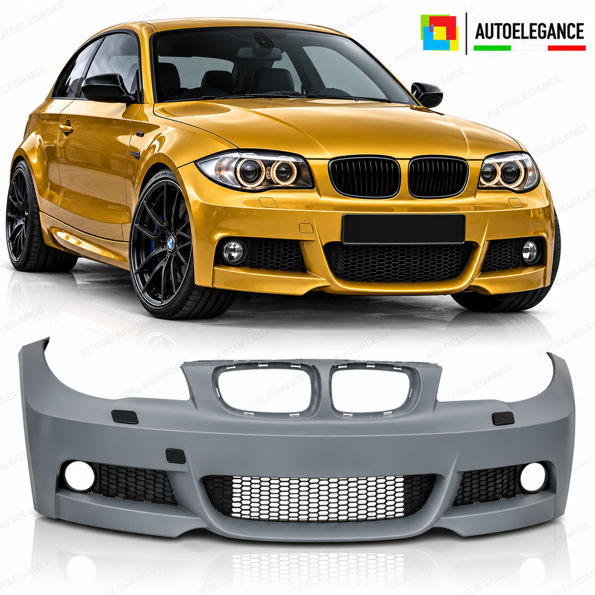 PARAURTI ANTERIORE SPORT ADATTO PER BMW E81/E82/87/E88 LCI 07-13