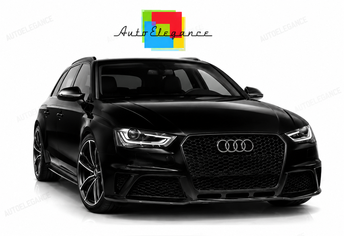 💕PARAURTI ANTERIORE AUDI A4 B8 11-15 LOOK RS GRIGLIA NERA PDC SRA💕