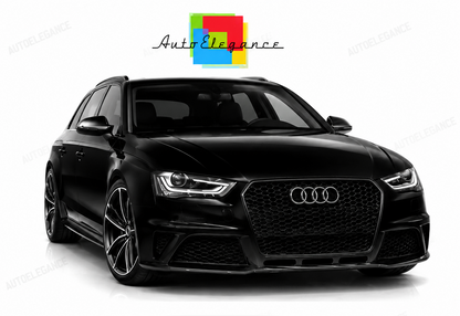💕PARAURTI ANTERIORE AUDI A4 B8 11-15 LOOK RS GRIGLIA NERA PDC SRA💕