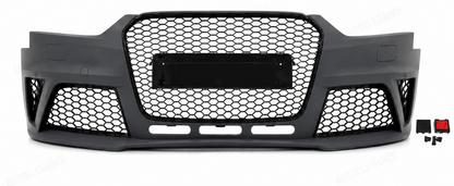 💕PARAURTI ANTERIORE AUDI A4 B8 11-15 LOOK RS GRIGLIA NERA PDC SRA💕