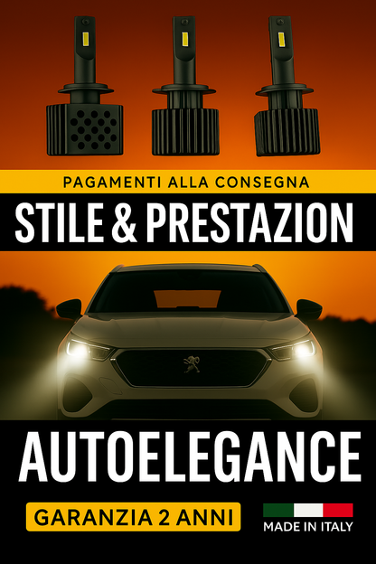 ⭐LAMPADE ANABBAGLIANTI D1S KIT LED 6000K ADATTO PER PEUGEOT 3008⭐