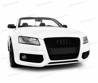 🔥ART.0604 GRIGLIA ADATTO PER AUDI A5 07-11 LOOK RS5 NERO (CON LOGO CROMATO)🔥