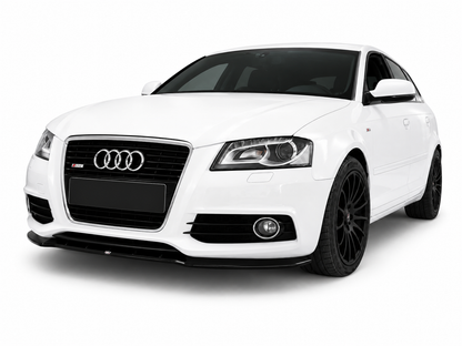 👉Splitter anteriore per Audi A3 S-Line 8P facelift 08-12 in ABS nero lucido👈