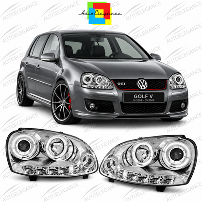 ART.10806  FARI ANTERIORI ADATTO PER VW GOLF 5 10.03-09