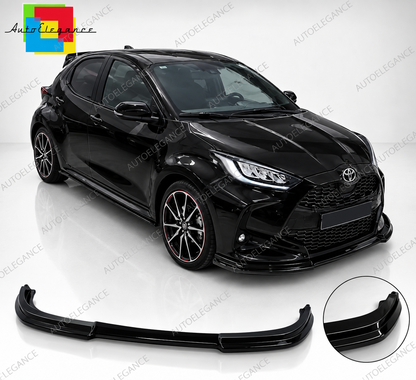 👉SPLITTER ANTERIORE ADATTO PER TOYOTA YARIS MK4 GR SPORT 2022+ NERO LUCIDO👈
