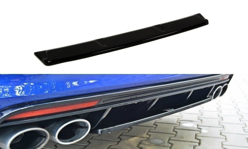 SPLITTER POSTERIORE CENTRALE adatto per VW GOLF MK7 R ESTATE (SENZA BARRA VERTICALE) 2013