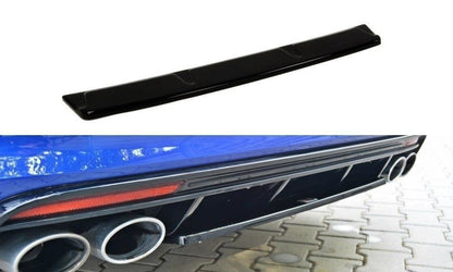 SPLITTER POSTERIORE CENTRALE adatto per VW GOLF MK7 R ESTATE (SENZA BARRA VERTICALE) 2013