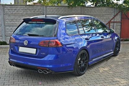 SPLITTER POSTERIORE CENTRALE adatto per VW GOLF MK7 R ESTATE (SENZA BARRA VERTICALE) 2013
