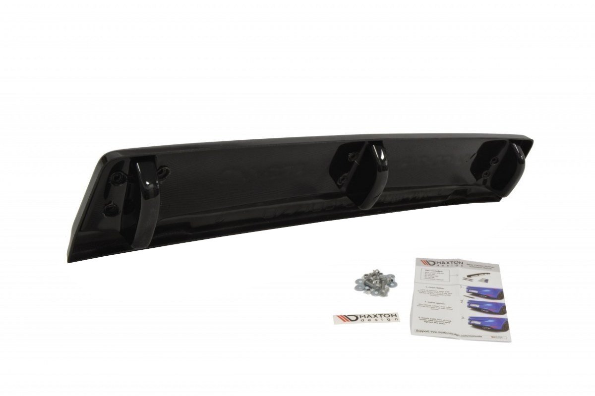 SPLITTER POSTERIORE CENTRALE adatto per VW GOLF VII R (CON BARRE VERTICALI) 2013