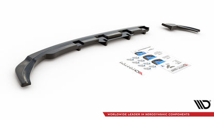 SPLITTER POSTERIORE CENTRALE (CON BARRE VERTICALI) adatto per  VW POLO 6 GTI MK6