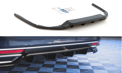 SPLITTER POSTERIORE CENTRALE (CON BARRE VERTICALI) adatto per VOLKSWAGEN PASSAT B8 2014-2019