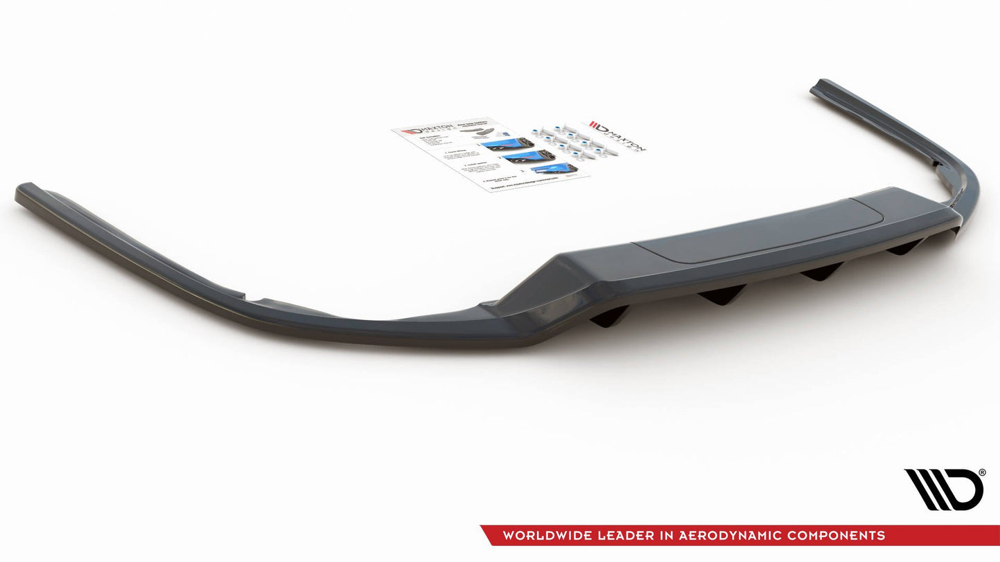 SPLITTER POSTERIORE CENTRALE (CON BARRE VERTICALI) adatto per VOLKSWAGEN PASSAT B8 2014-2019