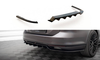 SPLITTER POSTERIORE CENTRALE (CON BARRE VERTICALI) adatto per VOLKSWAGEN PASSAT R-LINE B8 2014-2019