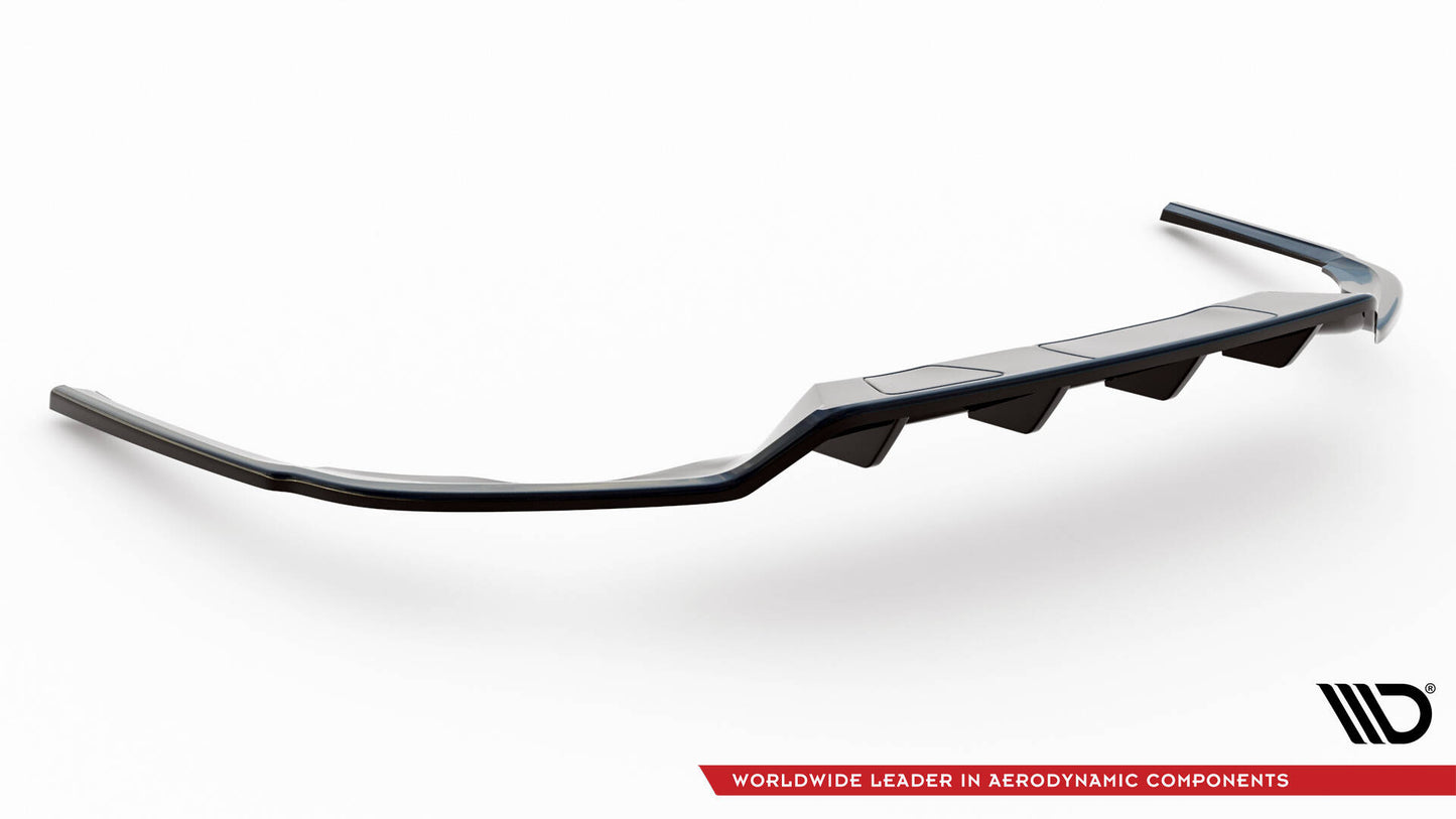 SPLITTER POSTERIORE CENTRALE (CON BARRE VERTICALI) adatto per VOLKSWAGEN PASSAT R-LINE B8 FACELIFT