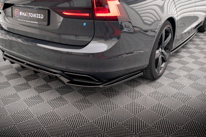 SPLITTER POSTERIORE CENTRALE (CON BARRE VERTICALI) adatto per VOLVO V90 / S90 R-DESIGN MK2