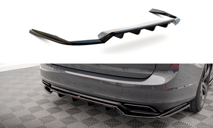 SPLITTER POSTERIORE CENTRALE (CON BARRE VERTICALI) adatto per VOLVO V90 / S90 R-DESIGN MK2