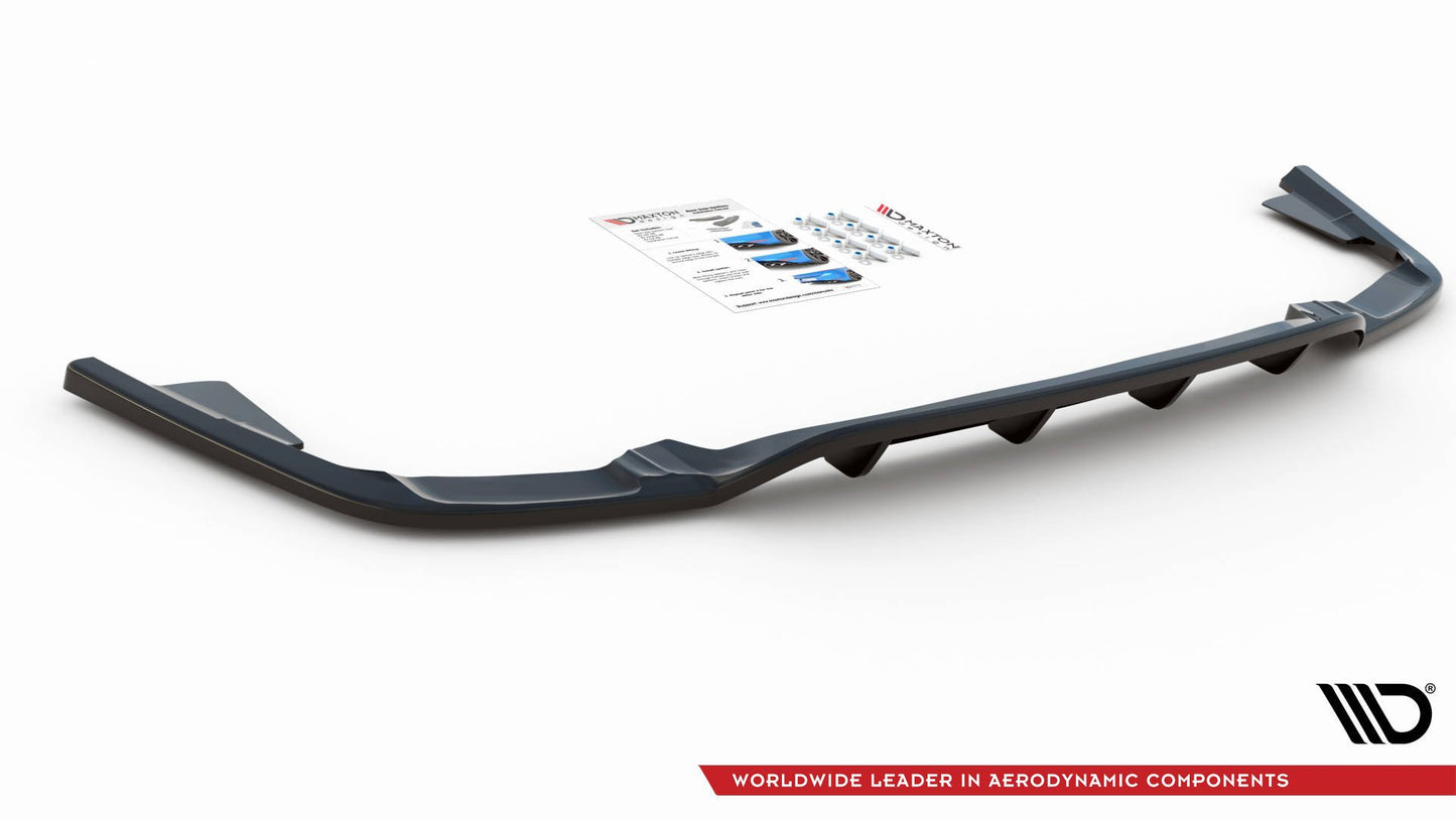 SPLITTER POSTERIORE CENTRALE (CON BARRE VERTICALI) adatto per VOLVO XC60 MK2 R-DESIGN 2017-2021