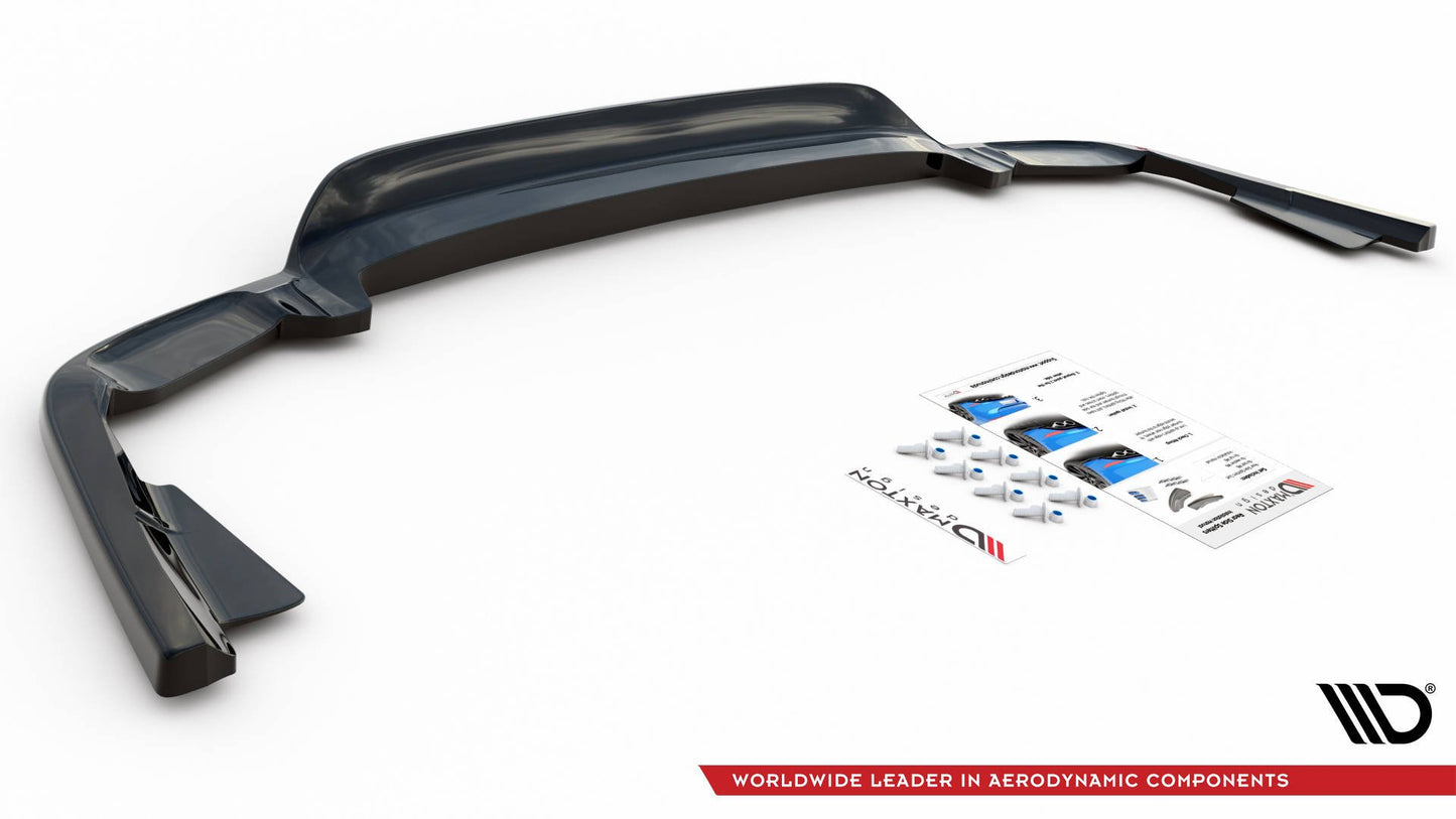 SPLITTER POSTERIORE CENTRALE (CON BARRE VERTICALI) adatto per VOLVO XC60 MK2 R-DESIGN 2017-2021