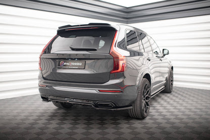 SPLITTER POSTERIORE CENTRALE (CON BARRE VERTICALI) adatto per VOLVO XC90 R-DESIGN MK2 FACELIFT 2019-