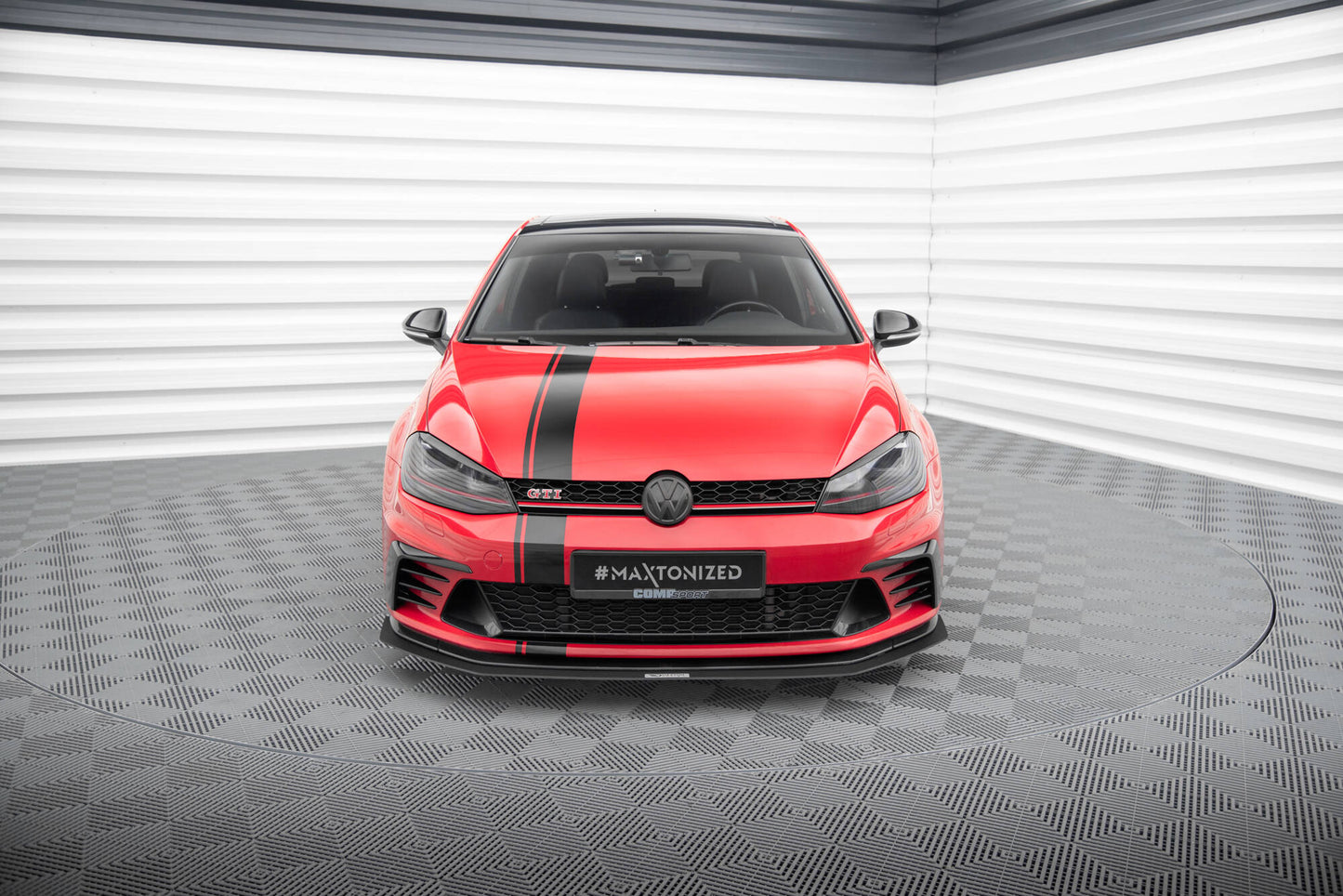 SPLITTER ANTERIORE RACING adatto per VW GOLF VII GTI CLUBSPORT 2016-2017