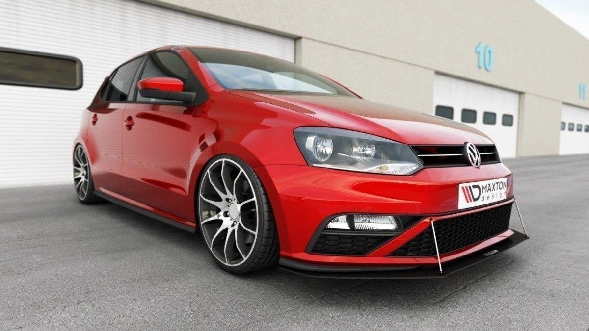 SPLITTER ANTERIORE RACING ADATTO PER VW POLO MK5 GTI FACELIFT