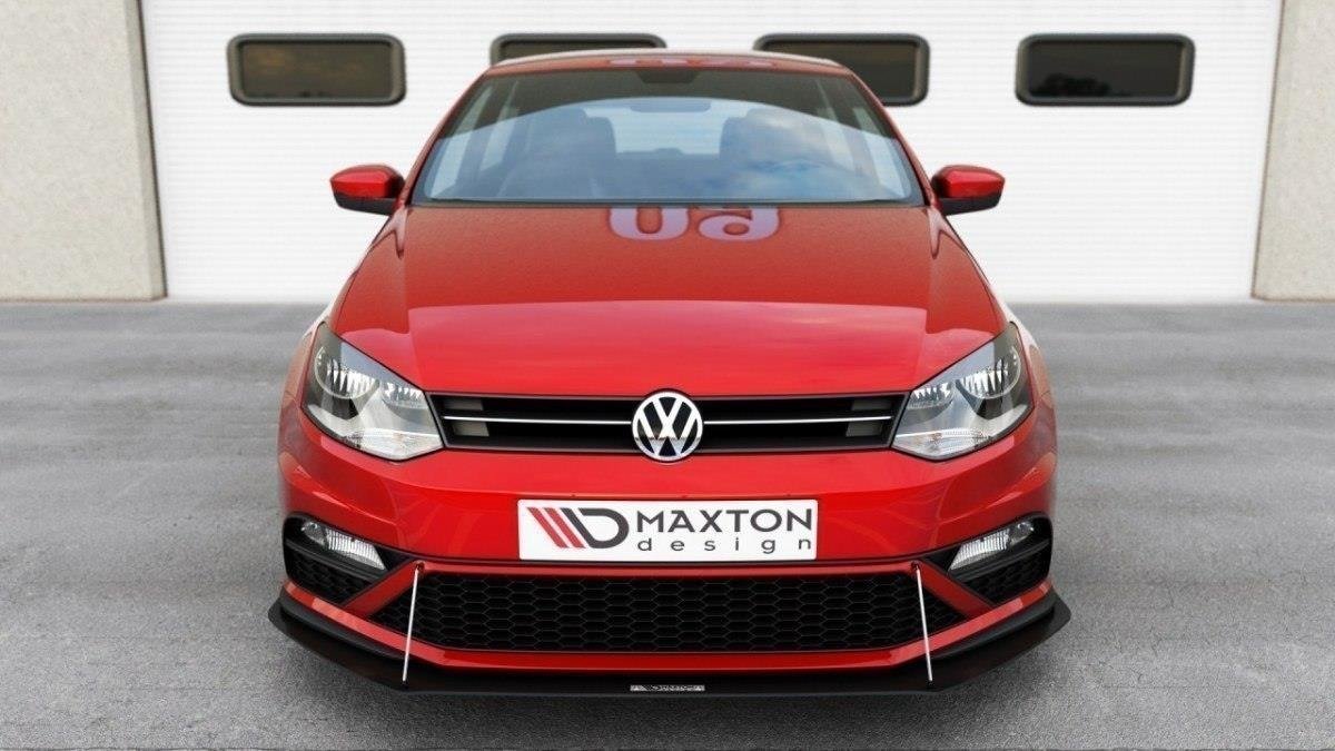 SPLITTER ANTERIORE RACING ADATTO PER VW POLO MK5 GTI FACELIFT