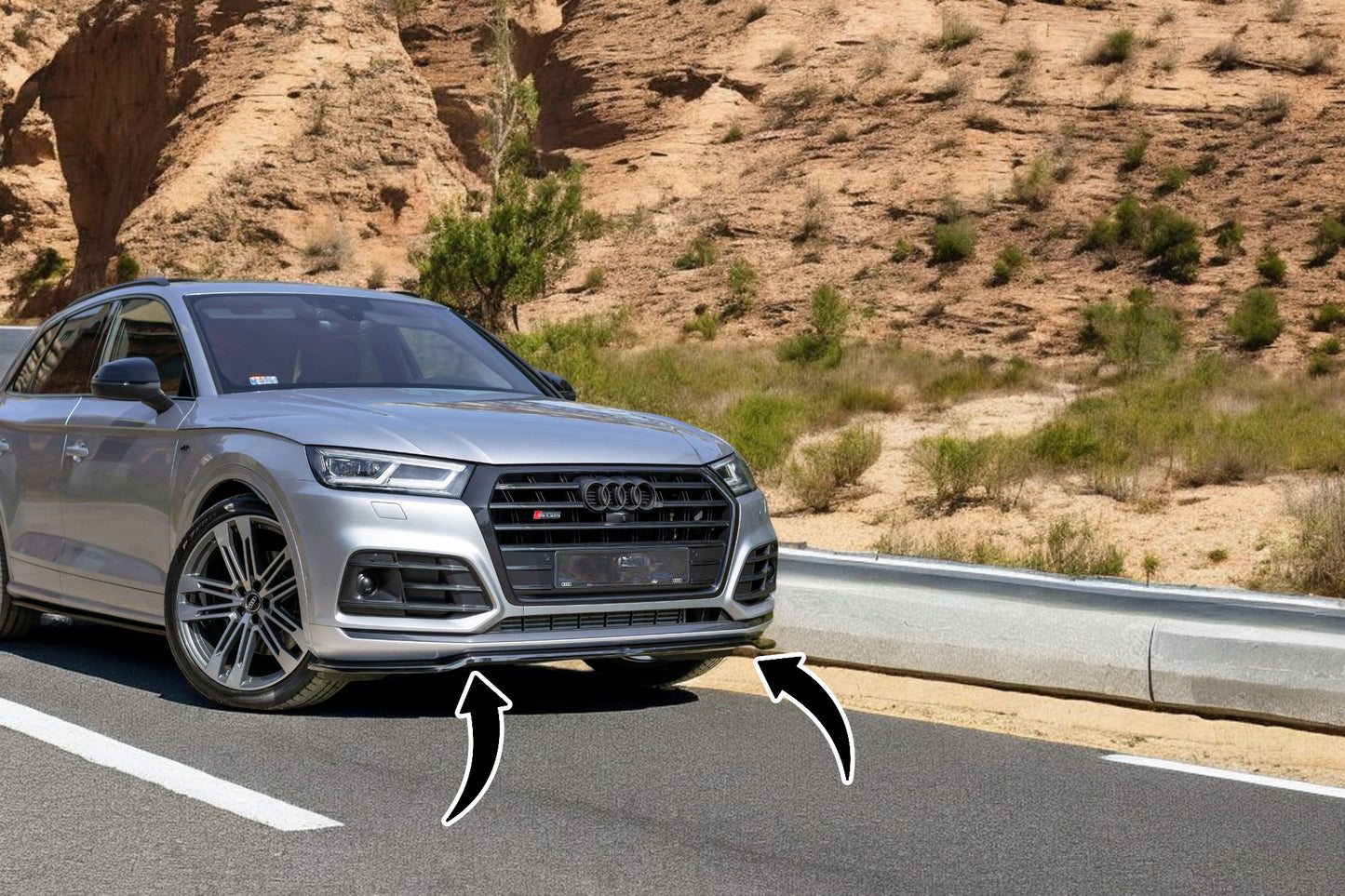 🔥FRONT SPLITTER suitable for Audi SQ5/Q5 S-line MkII🔥