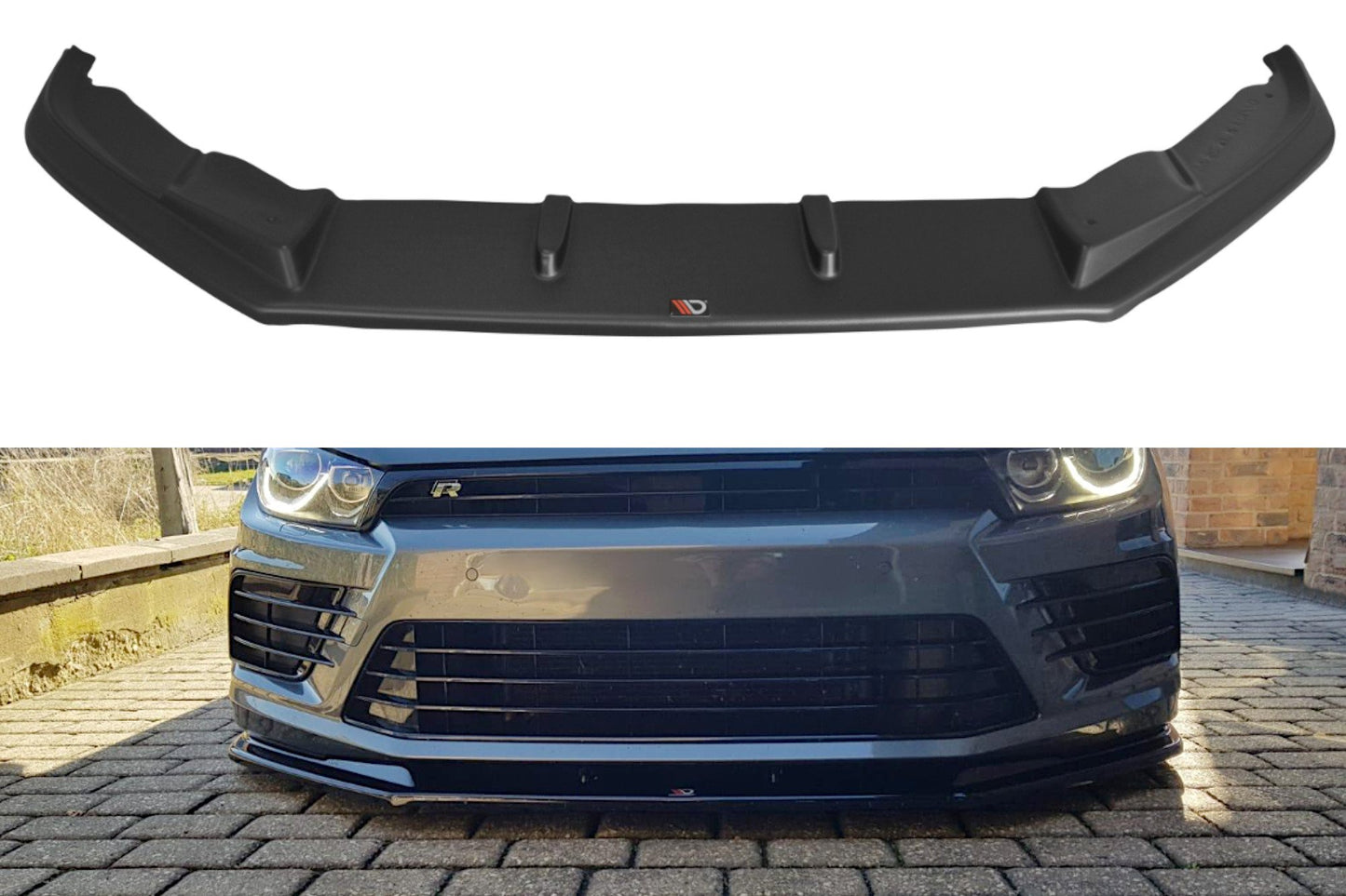 SPLITTER ANTERIORE V.1 adatto per VOLKSWAGEN SCIROCCO MK.3 R FACELIFT