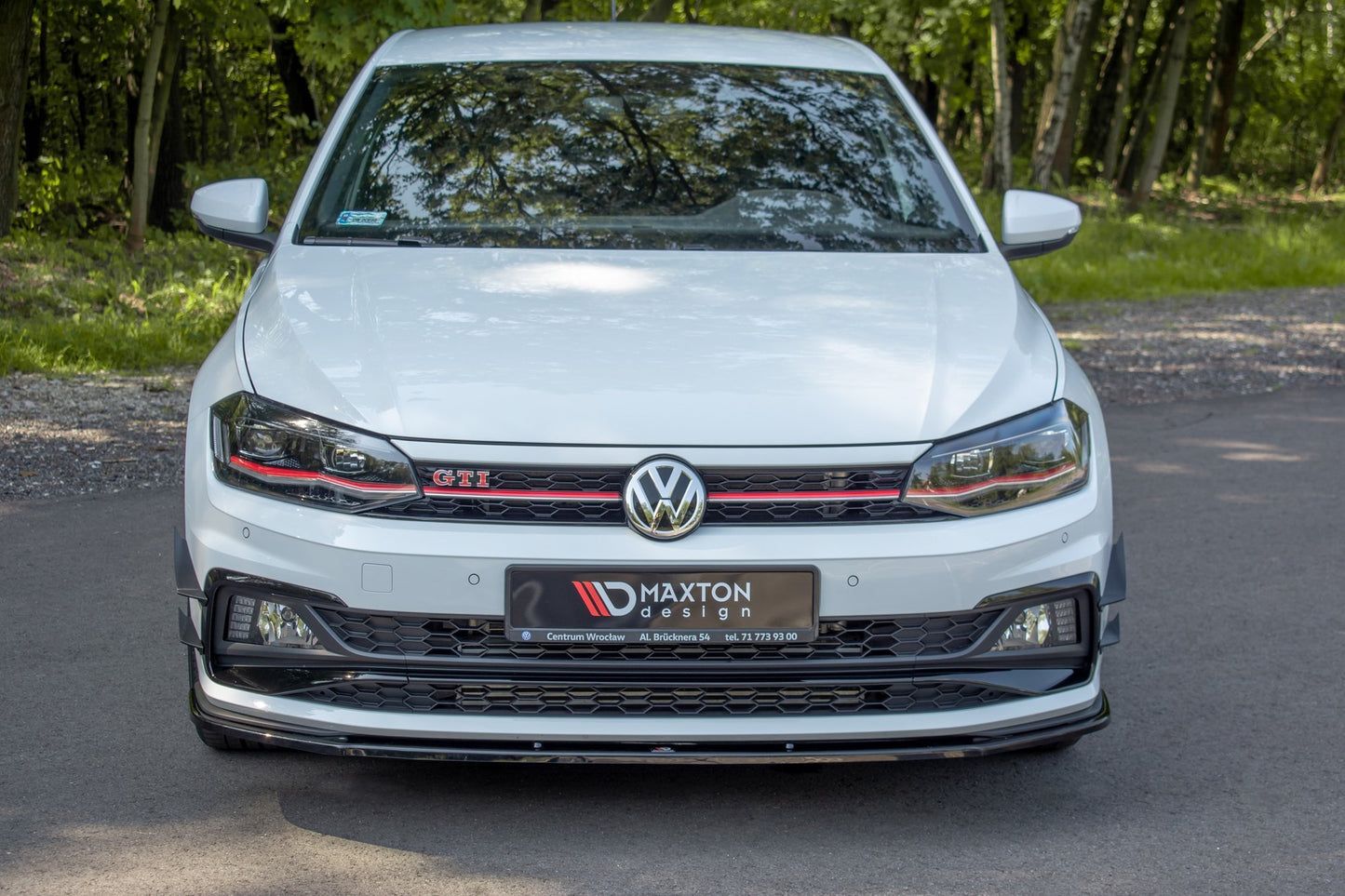 SPLITTER ANTERIORE V.1 ADATTO PER VW POLO MK6 GTI