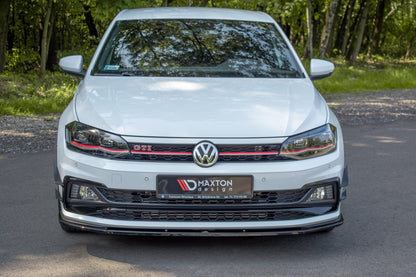 SPLITTER ANTERIORE V.1 ADATTO PER VW POLO MK6 GTI