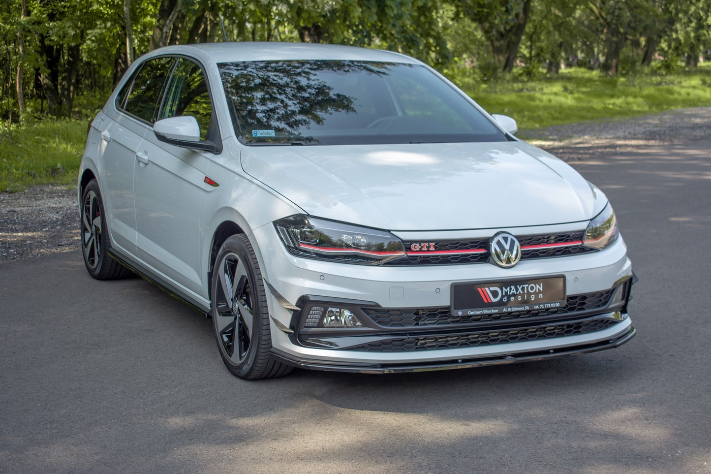 SPLITTER ANTERIORE V.1 ADATTO PER VW POLO MK6 GTI