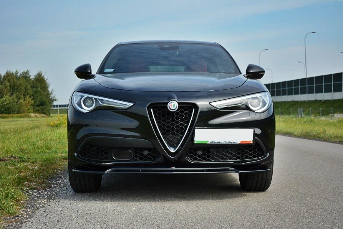 SPLITTER ANTERIORE ADATTO COMPATIBILE PER V.2 ALFA ROMEO STELVIO (2016 - 2020)