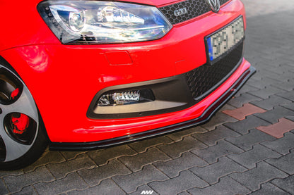 SPLITTER ANTERIORE V.2 adatto per VOLKSWAGEN POLO MK5 GTI 6R PREFAZIONE