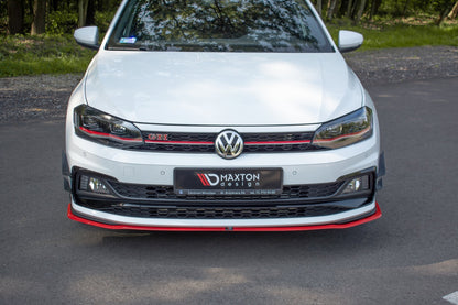 SPLITTER ANTERIORE V.2 VW ADATTO PER POLO MK6 GTI