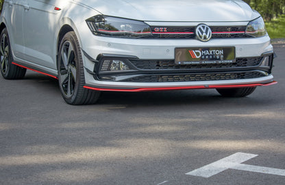 SPLITTER ANTERIORE V.2 VW ADATTO PER POLO MK6 GTI