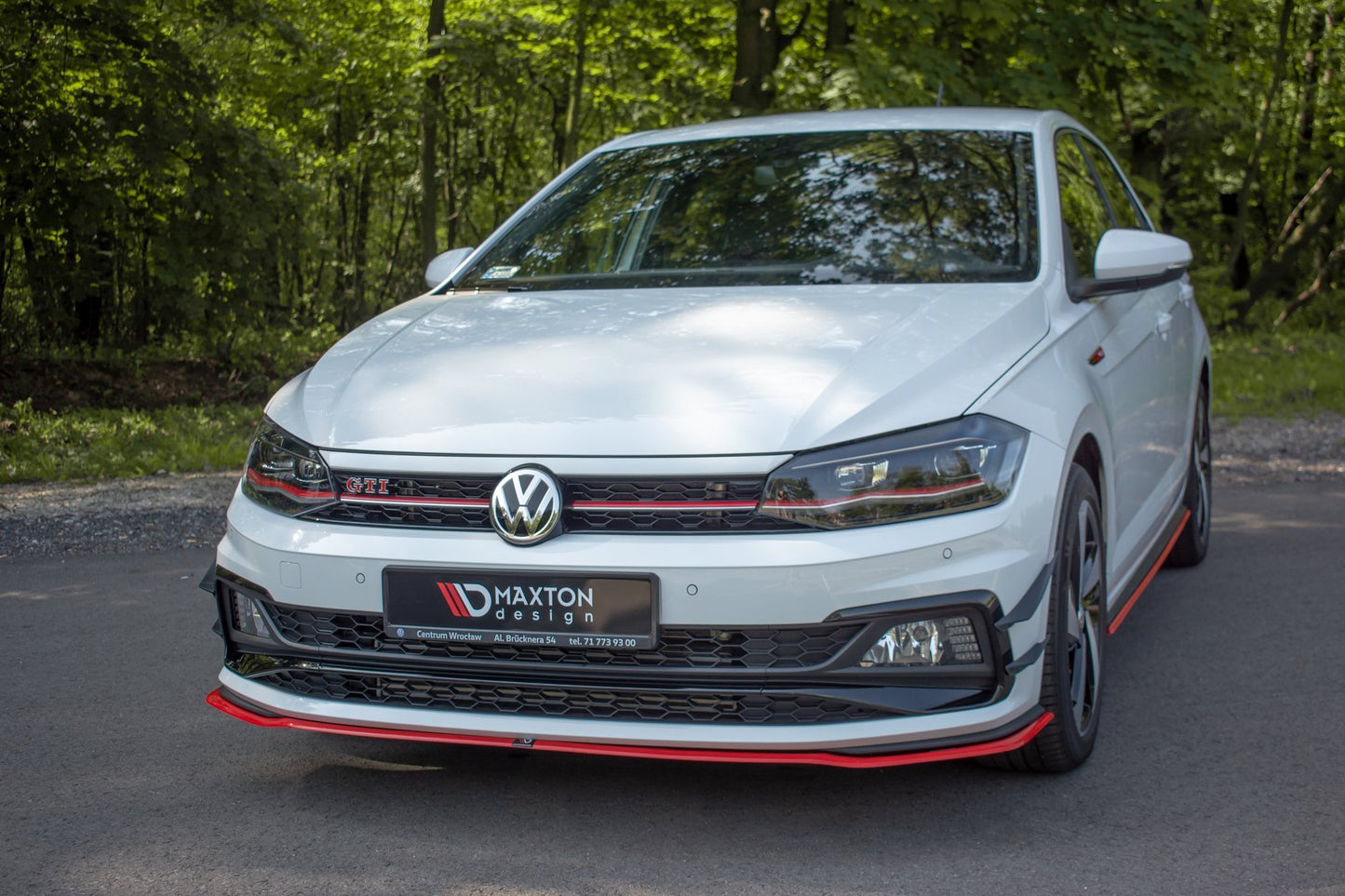 SPLITTER ANTERIORE V.2 VW ADATTO PER POLO MK6 GTI