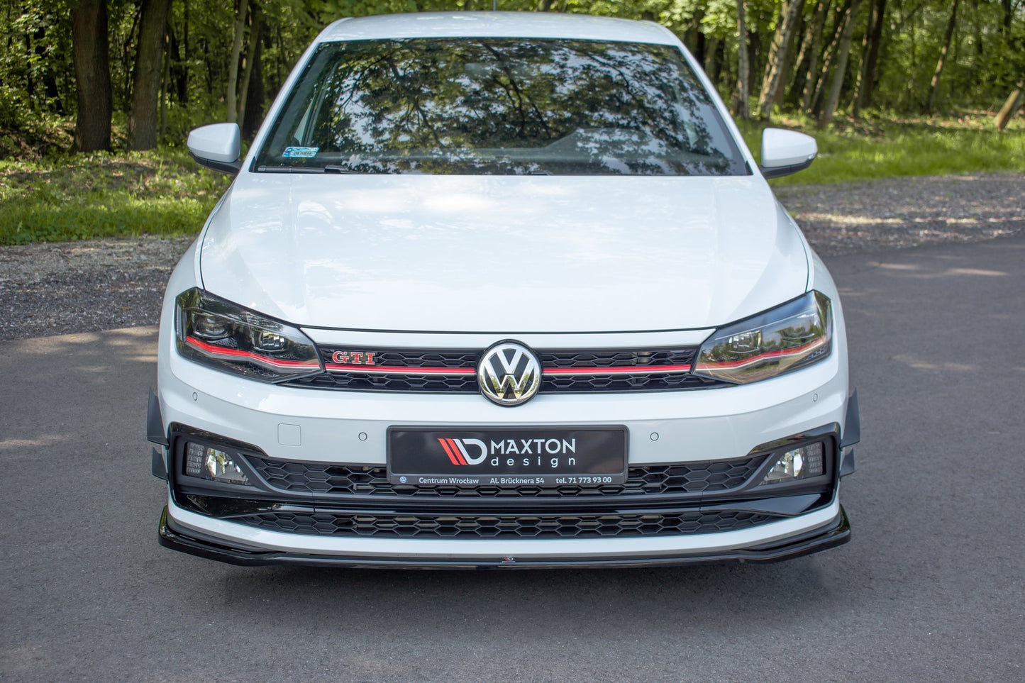 SPLITTER ANTERIORE V.2 VW ADATTO PER POLO MK6 GTI