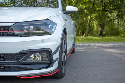 SPLITTER ANTERIORE V.5 adatto per VW POLO MK6 GTI