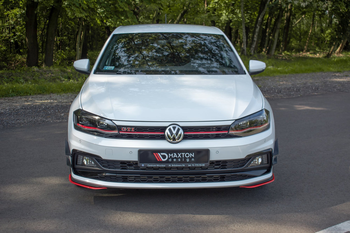 SPLITTER ANTERIORE V.5 adatto per VW POLO MK6 GTI