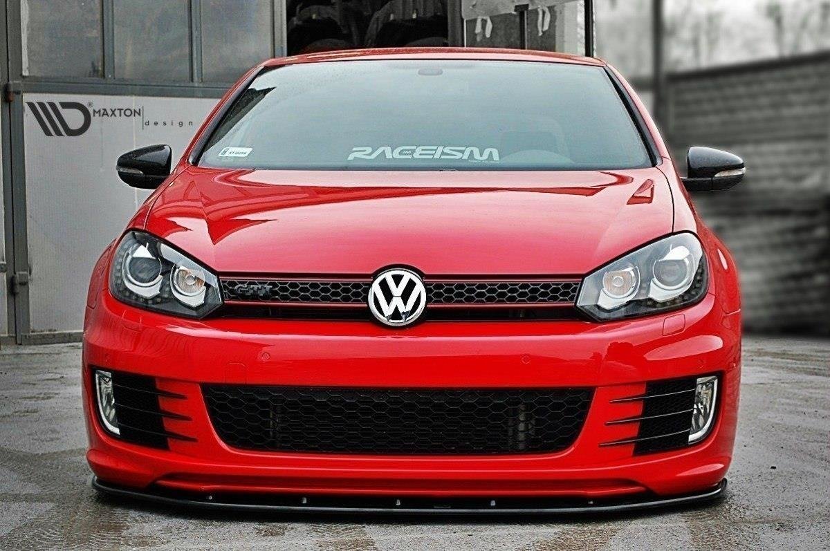 SPLITTER ANTERIORE VER.2 adatto per VW GOLF VI (PER GOLF GTI 35TH) 2008-2012