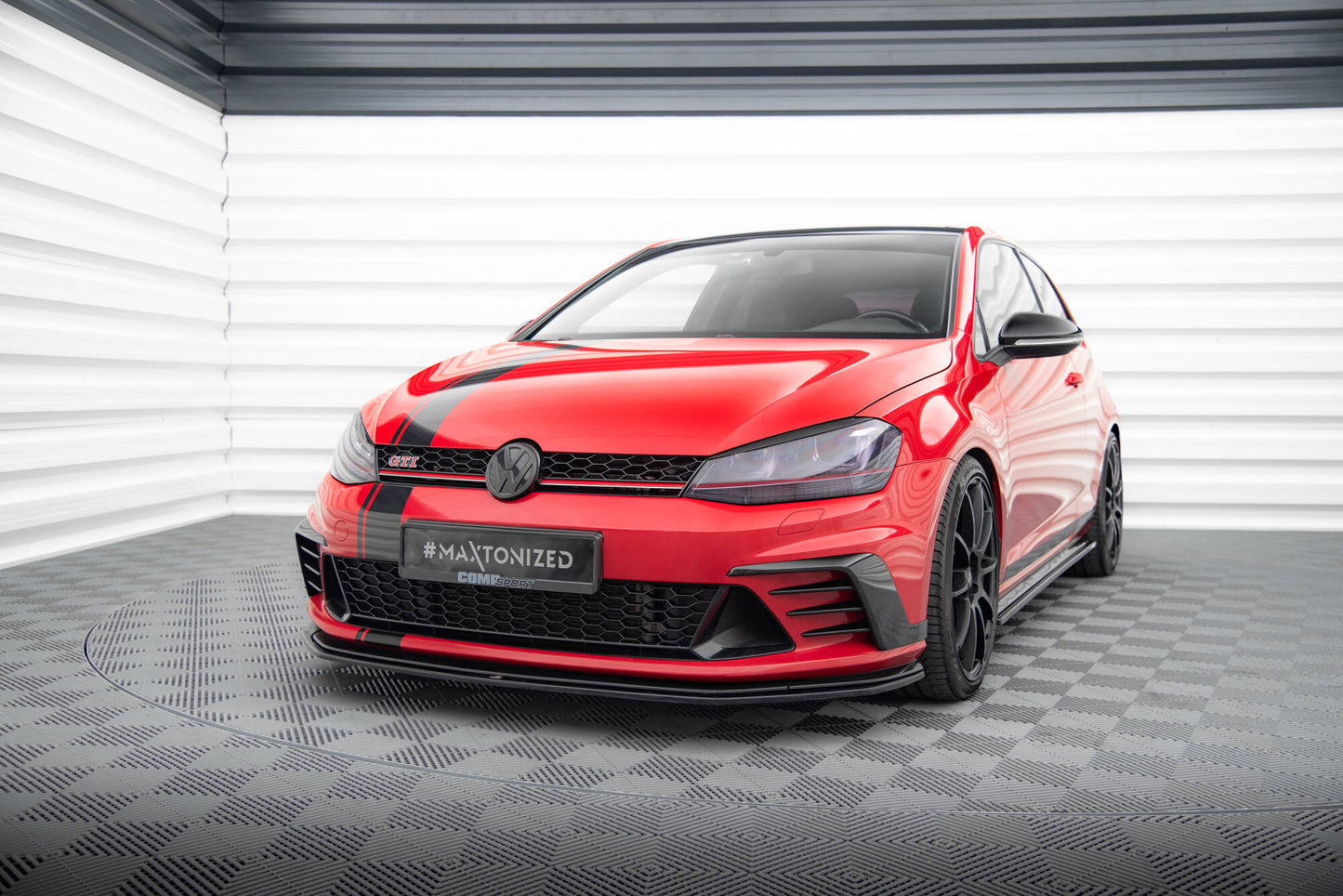 SPLITTER ANTERIORE adatto per VW GOLF MK7 GTI CLUBSPORT 2016-2017