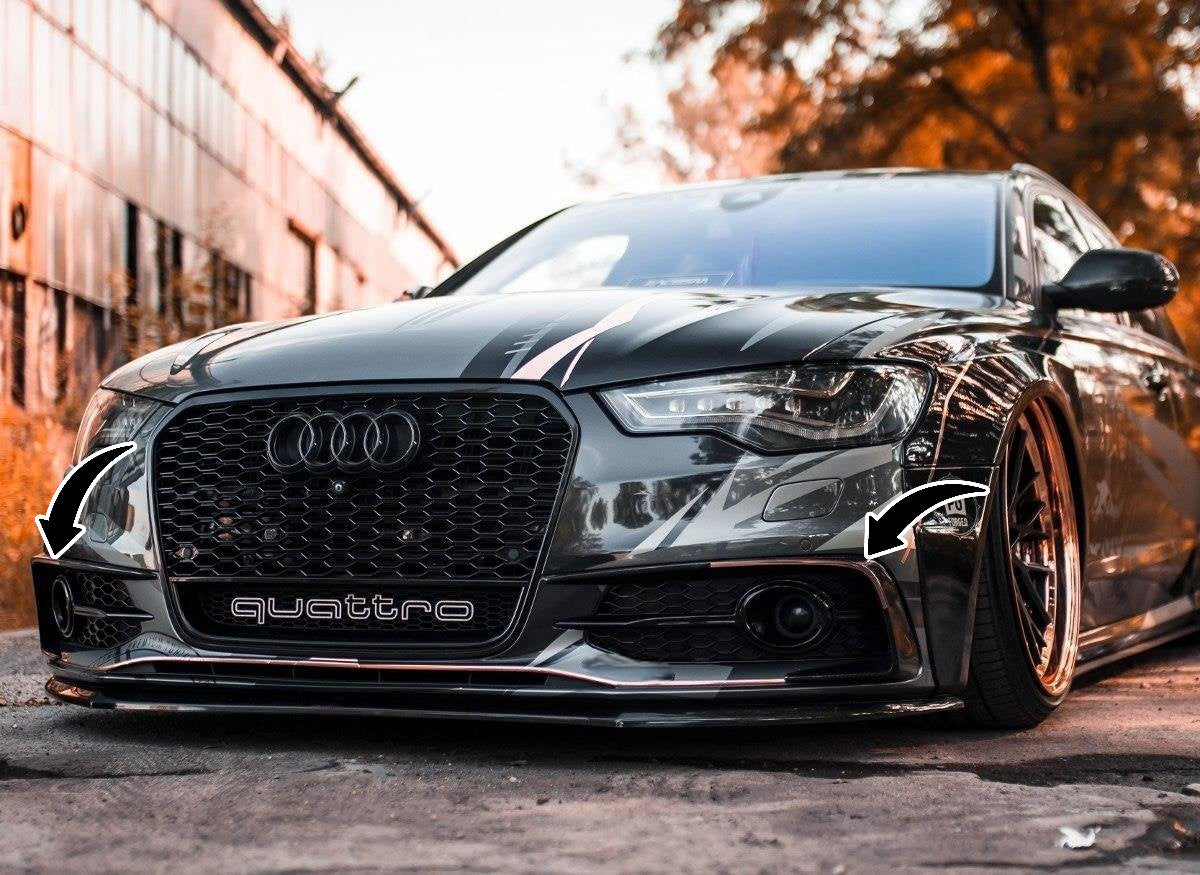 💫Cornici per fari adatto per Audi S6 / A6 S-Line C7💫