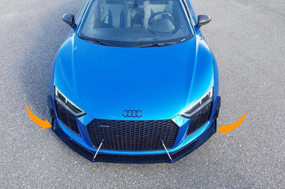 🔥Splitter Anteriore (canard) Adatto Per Audi R8 Mk.2🔥