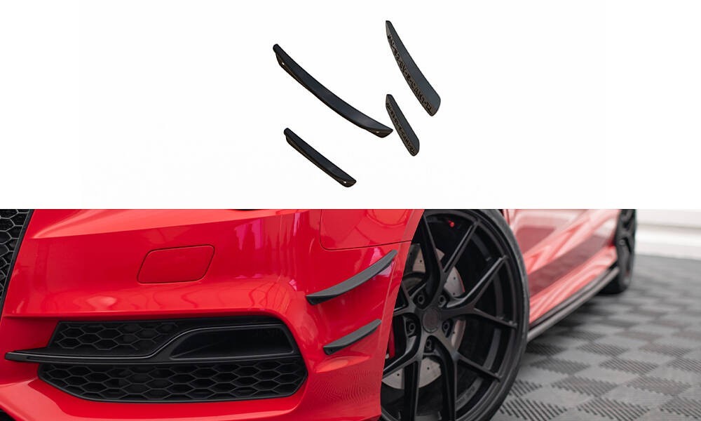 😎Front bumper (canard) Suitable for Audi S /A3 S-Line 8V Sedan/ Cabrio😎