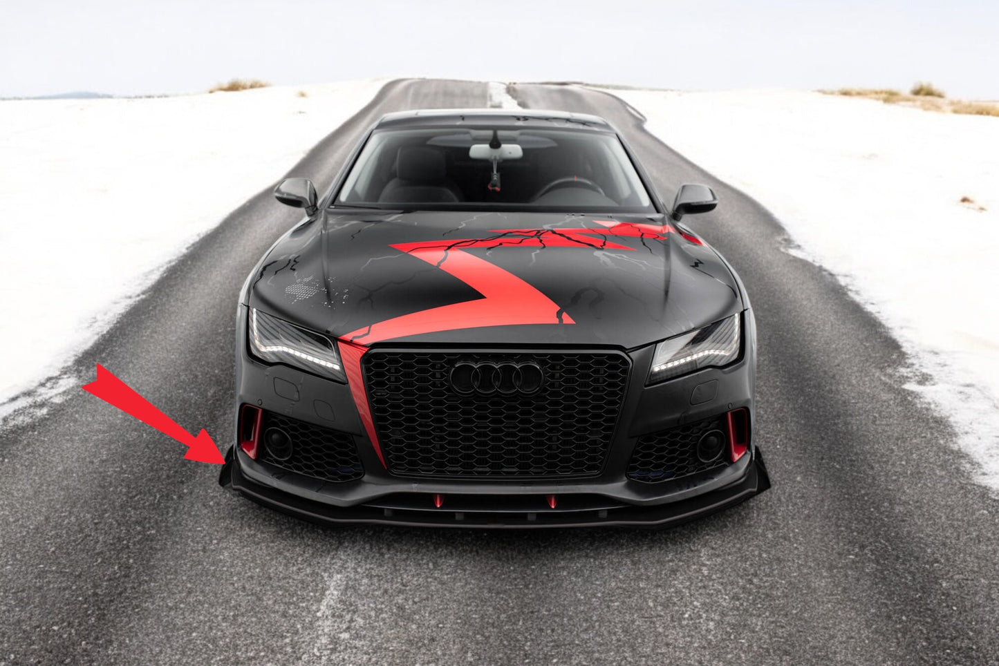 💥Front Flaps Adatto Per Audi A7 RS7 Look C7💥